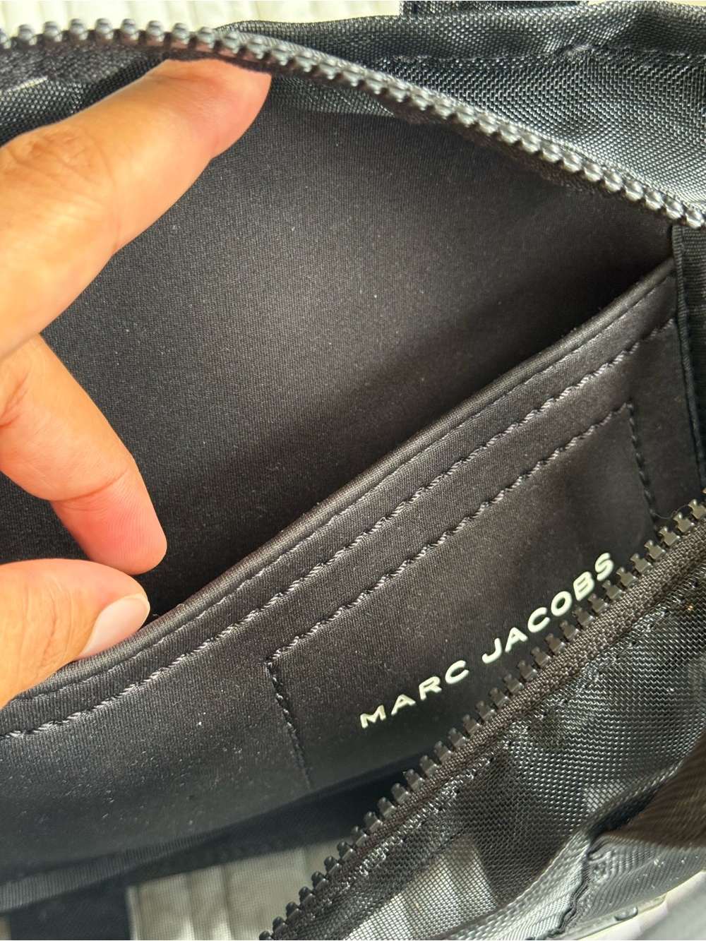 Marc Jacobs Black Nylon Crossbody Bag with Interior Pocket - Picture 3 of 9